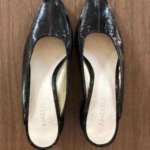 Amelie Pichard Patent Leather Mules Slides